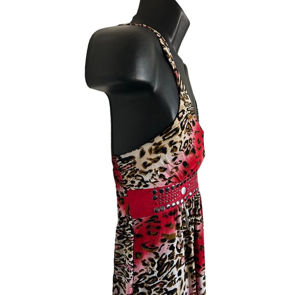Womens v--neck Magic  Multicolor  Maxi Dress Sz M - Picture 5 of 12